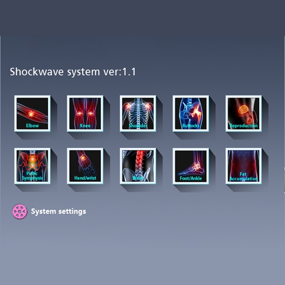 Radialis lökéshullámkészülék